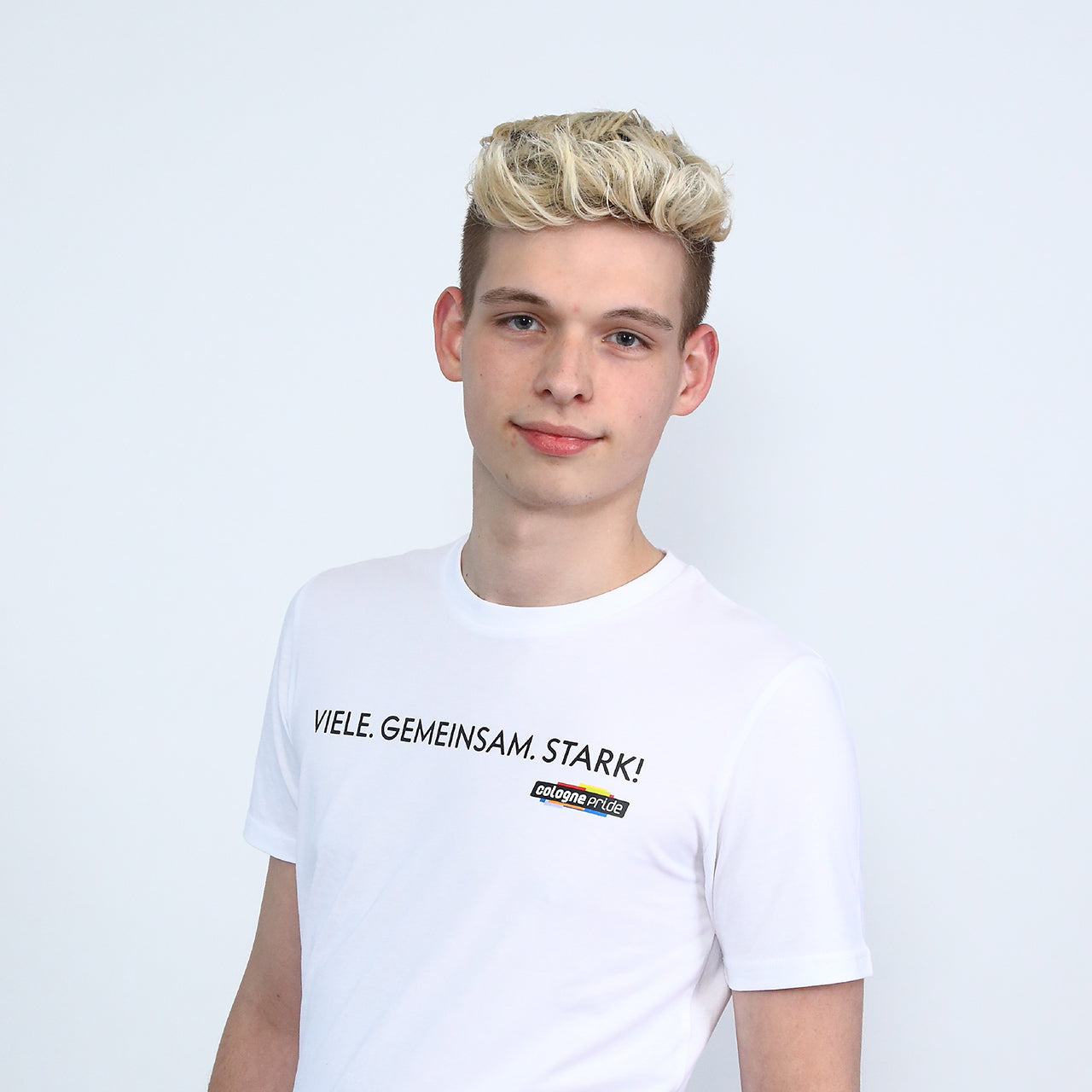 T-Shirt "Viele. Gemeinsam. Stark!" white