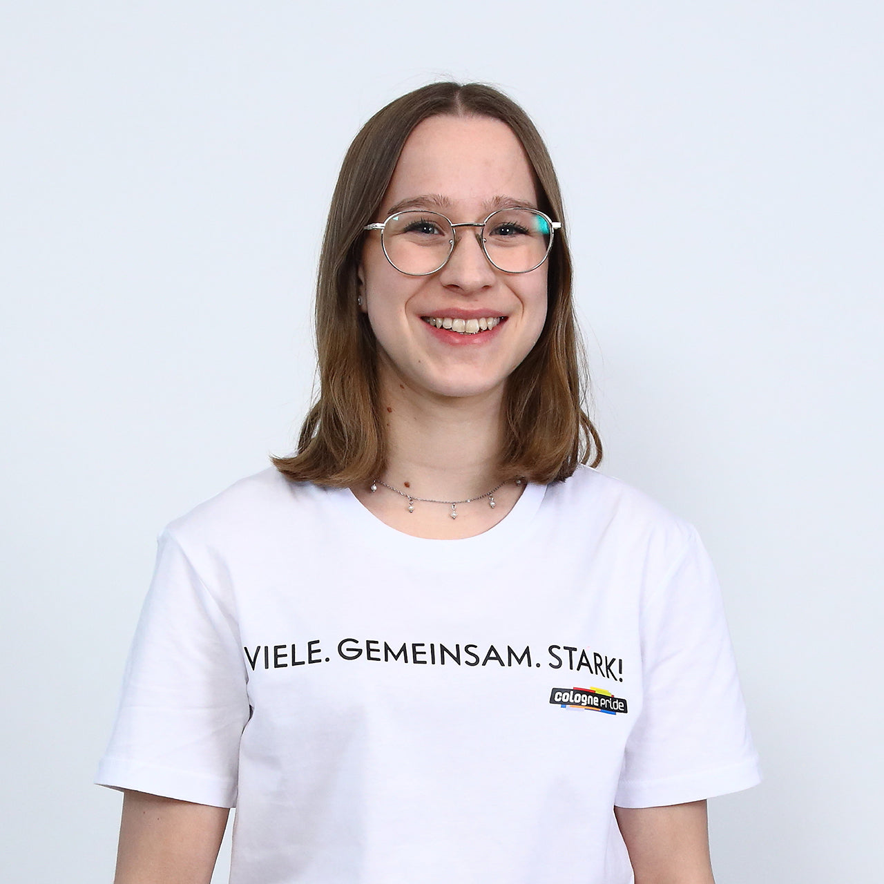 T-Shirt "Viele. Gemeinsam. Stark!" white