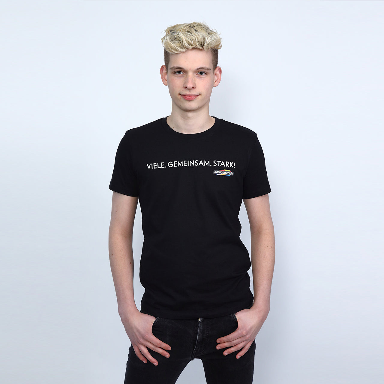 T-Shirt "Viele. Gemeinsam. Stark!" black