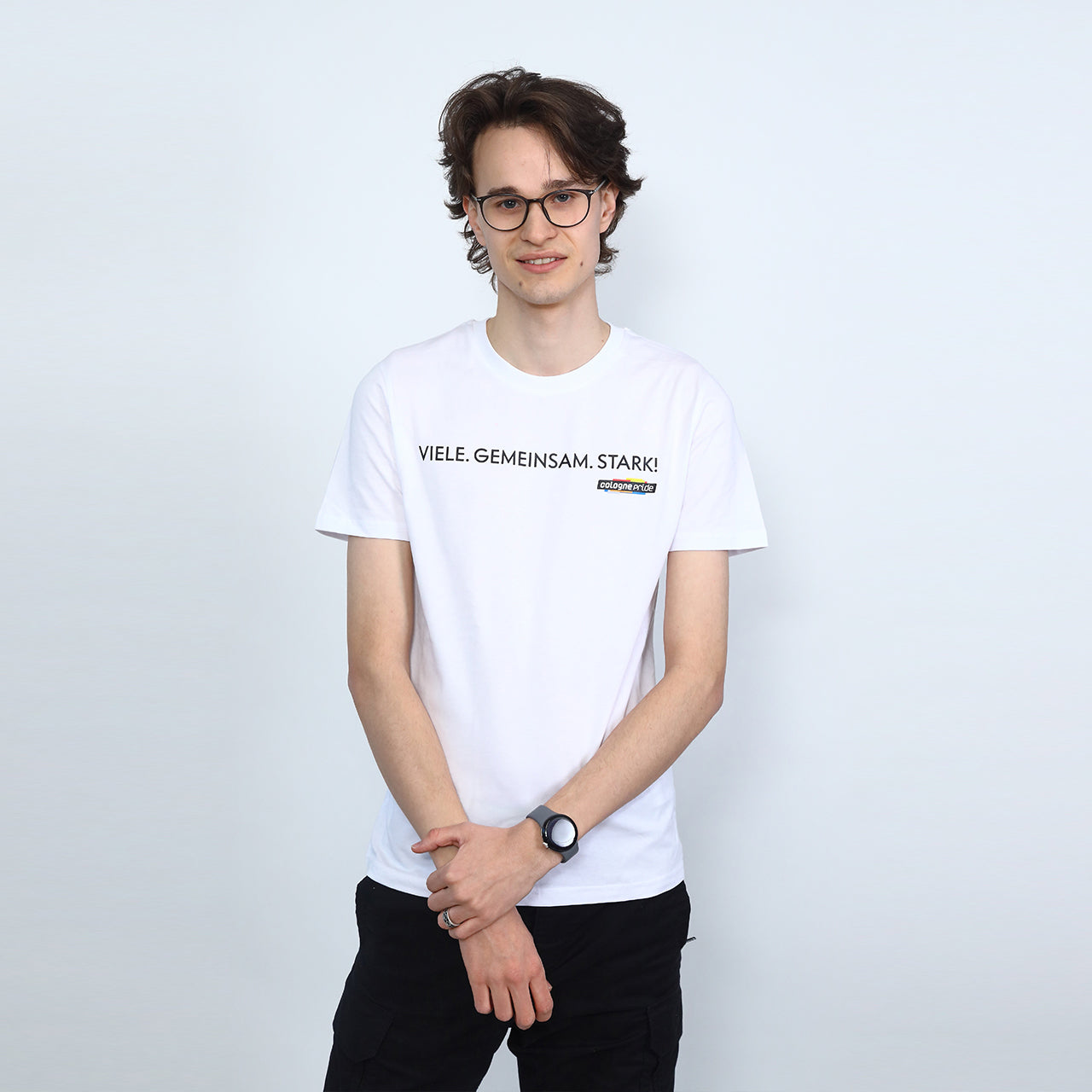 T-Shirt "Viele. Gemeinsam. Stark!" white